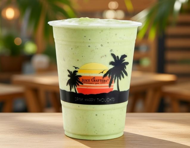 Matcha Dream cold-pressed cold-pressed smoothie — Almond milk, banana, dates & matcha powder
